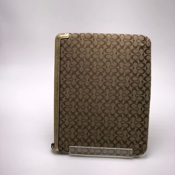 Coach Tan iPad Case - Picture 1 of 3